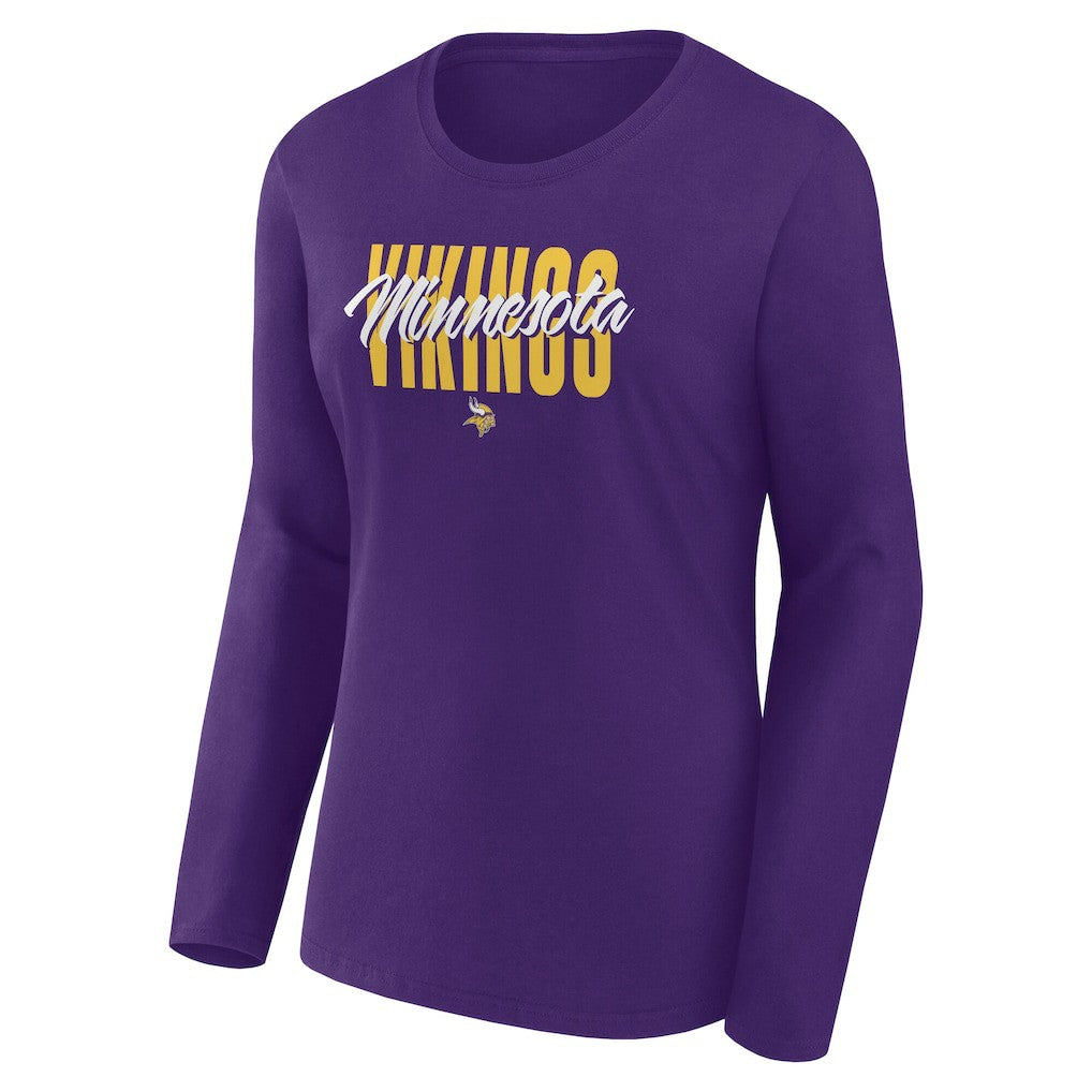 NFL Minnesota Vikings Women's Long Sleeve Scoop Neck T-Shirt