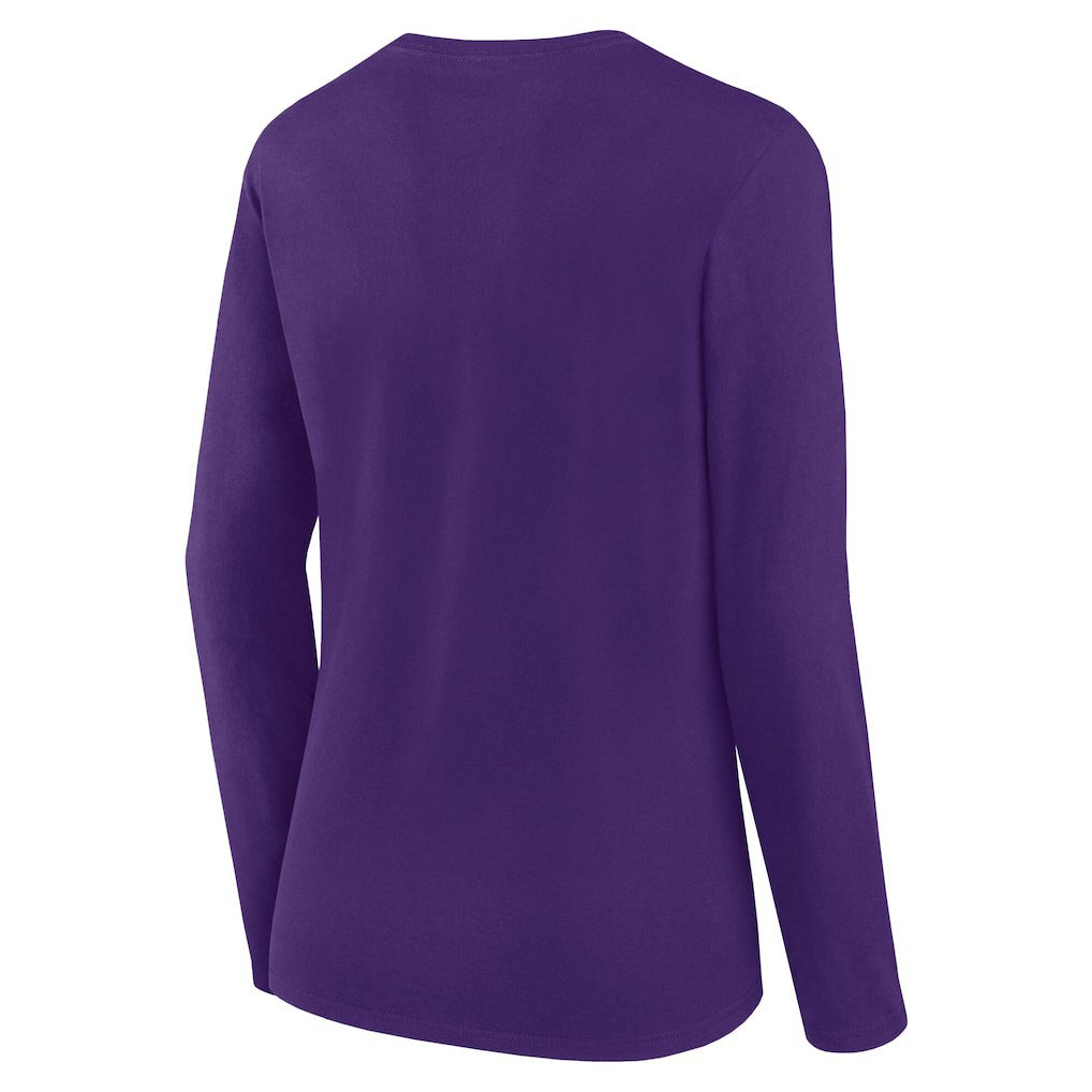 NFL Minnesota Vikings Women's Long Sleeve Scoop Neck T-Shirt