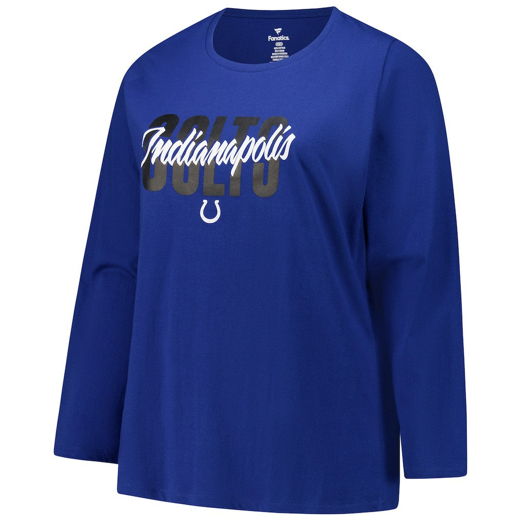 NFL Indianapolis Colts Women's Long Sleeve Scoop Neck T-Shirt