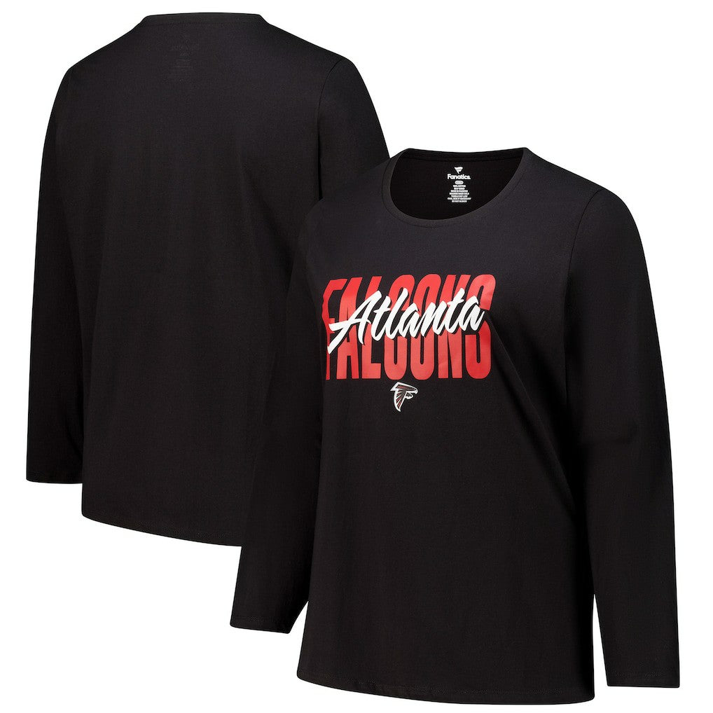 NFL Atlanta Falcons Women's Long Sleeve Scoop Neck T-Shirt