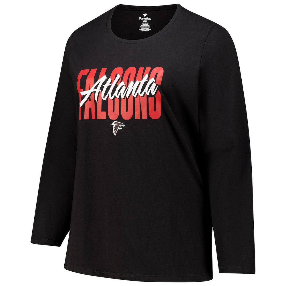 NFL Atlanta Falcons Women's Long Sleeve Scoop Neck T-Shirt