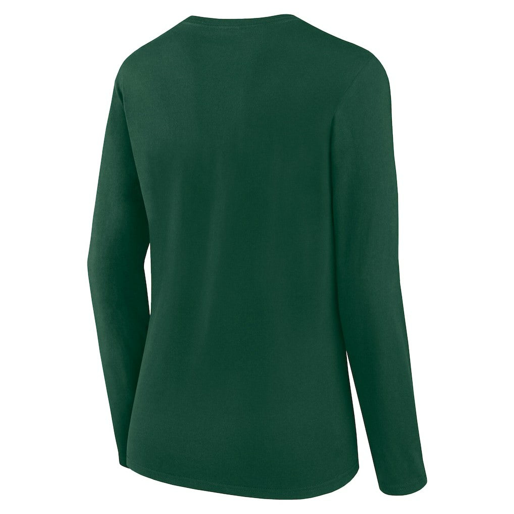 NFL Green Bay Packers Women's Long Sleeve Scoop Neck T-Shirt