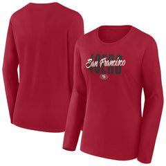 NFL San Francisco 49ers Women's Long Sleeve Scoop Neck T-Shirt