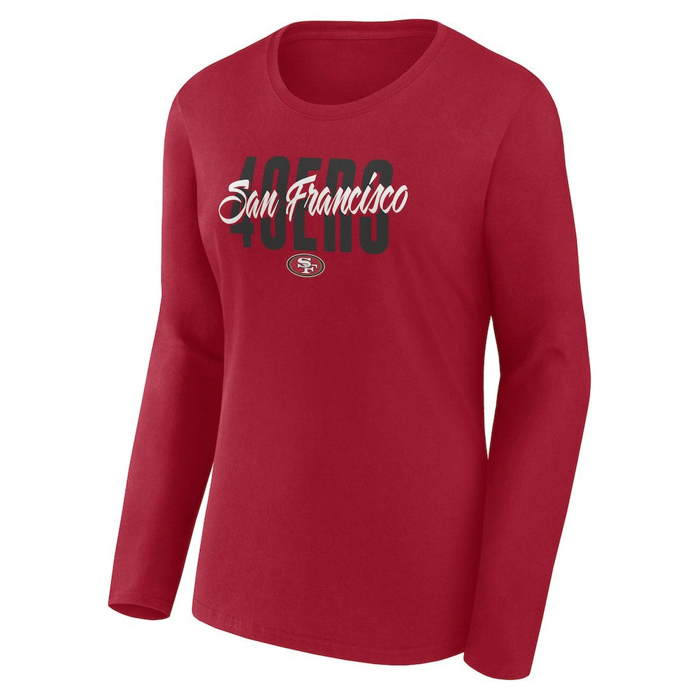NFL San Francisco 49ers Women's Long Sleeve Scoop Neck T-Shirt