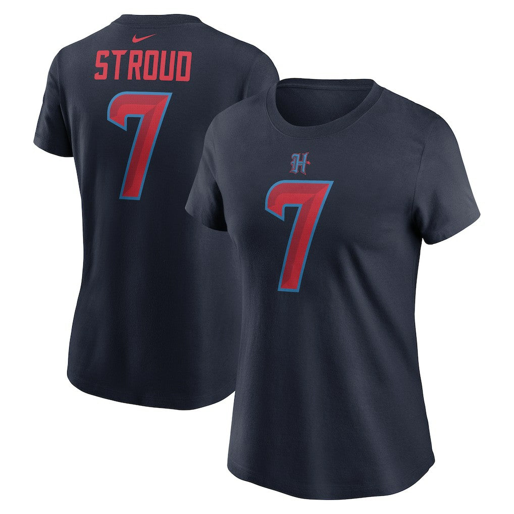 NFL Houston Texans C.J. Stroud  Women's Player Name & Number T-Shirt