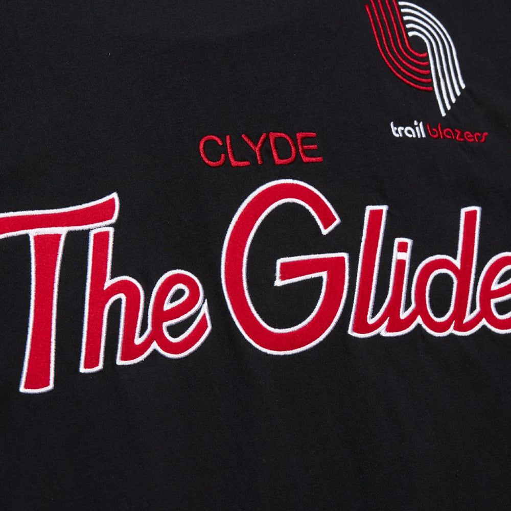 Clyde Drexler Portland Trail Blazers Premium Nickname T-Shirt - Black | Mitchell & Ness online