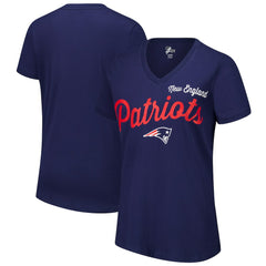 NFL New England Patriots G-III 4Her by Carl Banks Women's Post Season V-Neck T-Shirt