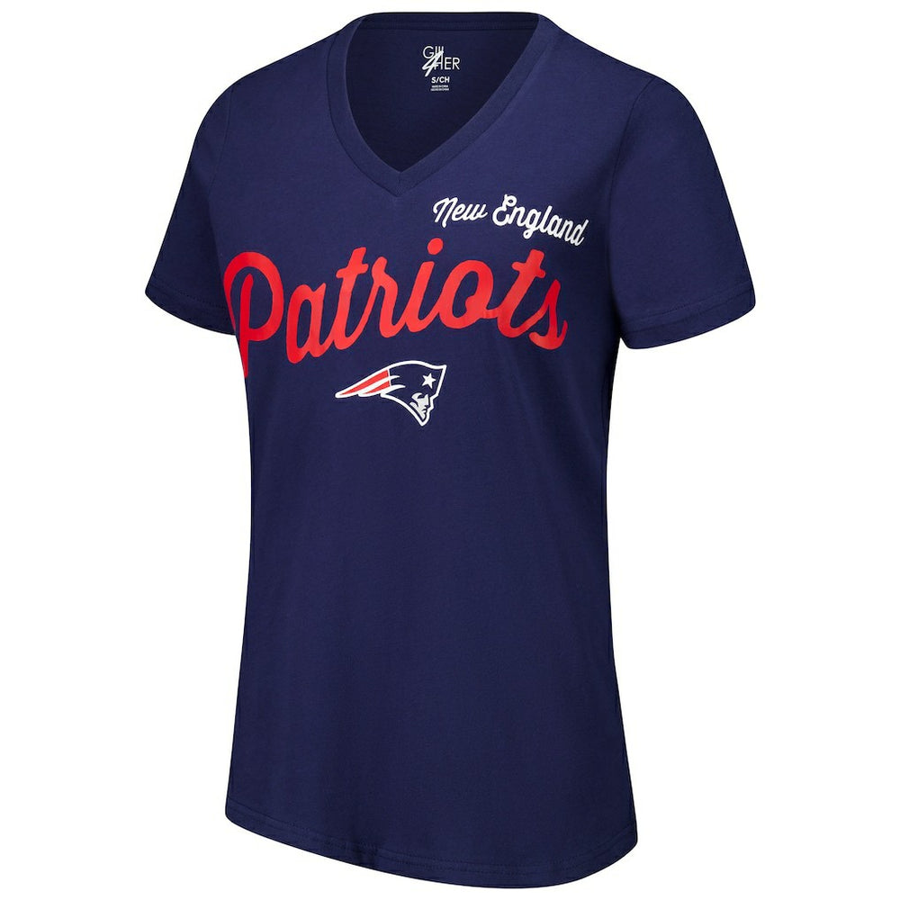 NFL New England Patriots G-III 4Her by Carl Banks Women's Post Season V-Neck T-Shirt