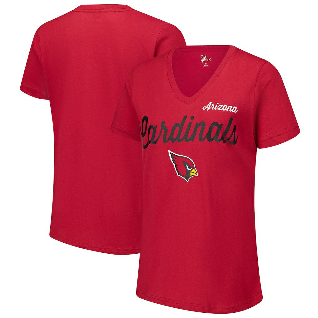 NFL Arizona Cardinals G-III 4Her by Carl Banks Women's Post Season V-Neck T-Shirt