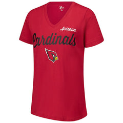 NFL Arizona Cardinals G-III 4Her by Carl Banks Women's Post Season V-Neck T-Shirt