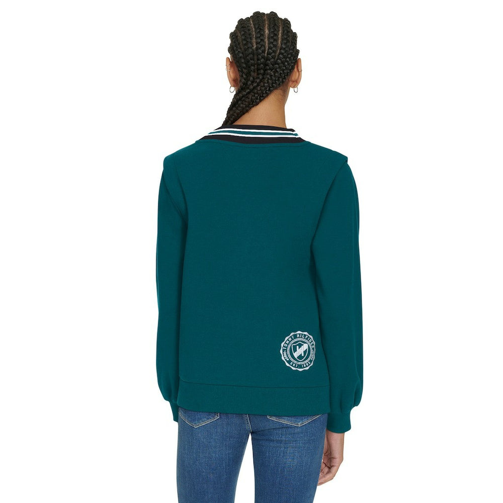 NFL Philadelphia Eagles Tommy Hilfiger Women's Alice V-Neck Pullover Sweatshirt