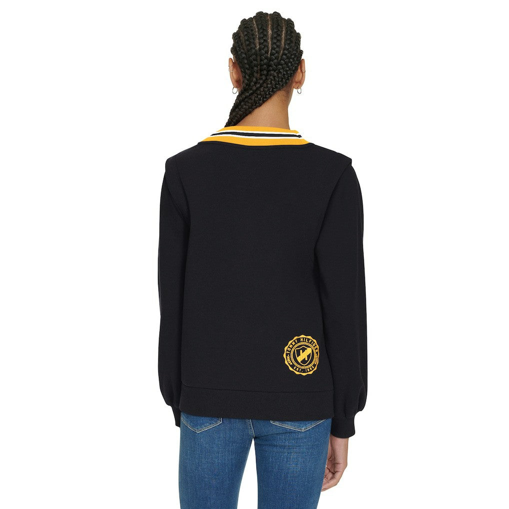NFL Pittsburgh Steelers Tommy Hilfiger Women's Alice V-Neck Pullover Sweatshirt