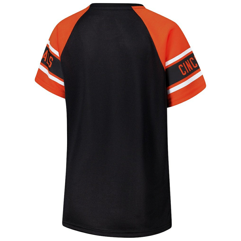 NFL Cincinnati Bengals Starter Women's 1st Rounder Color Block Raglan Top