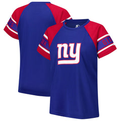 NFL New York Giants Starter Women's 1st Rounder Color Block Raglan Top