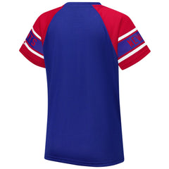 NFL New York Giants Starter Women's 1st Rounder Color Block Raglan Top