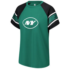 NFL New York Jets Starter Women's 1st Rounder Color Block Raglan Top