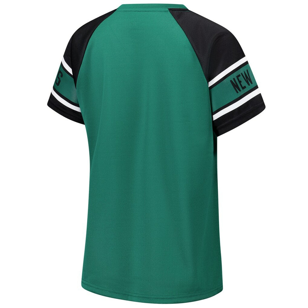 NFL New York Jets Starter Women's 1st Rounder Color Block Raglan Top