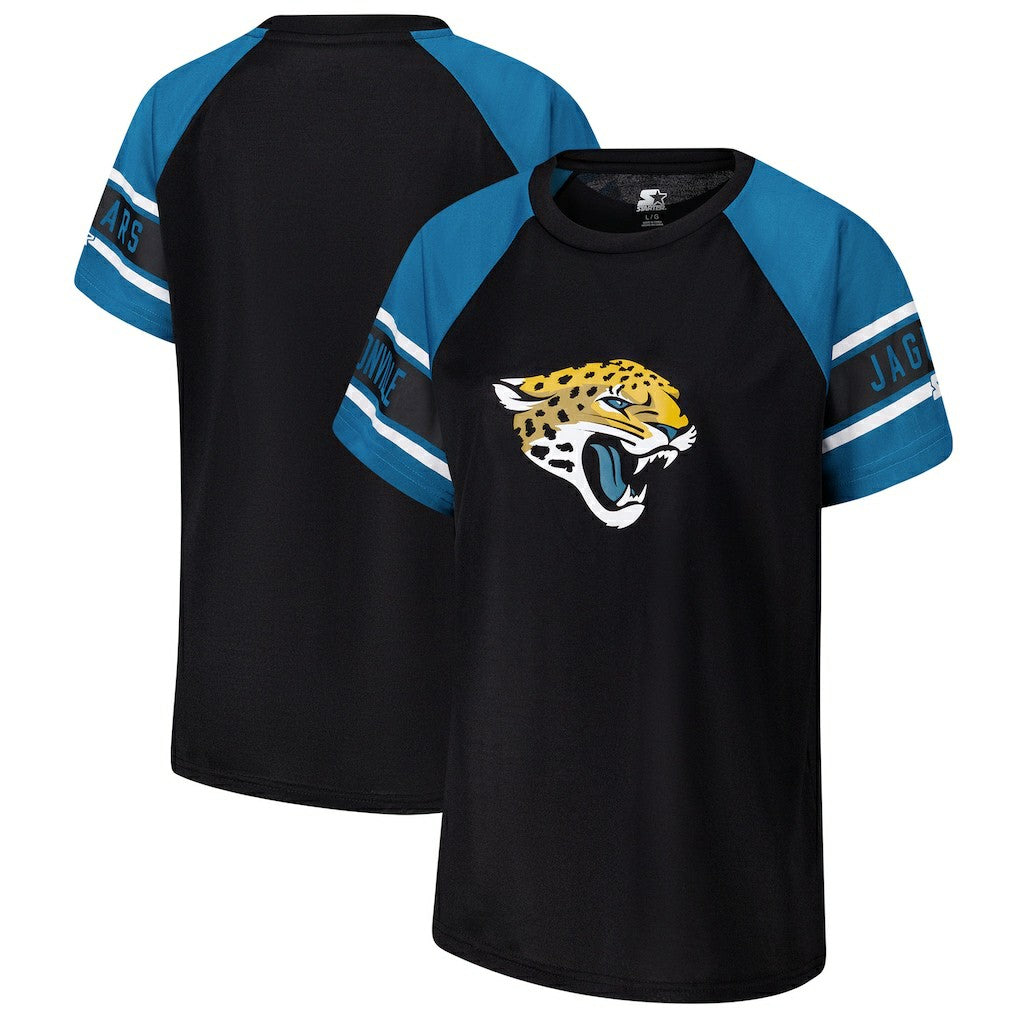NFL Jacksonville Jaguars Starter Women's 1st Rounder Color Block Raglan Top