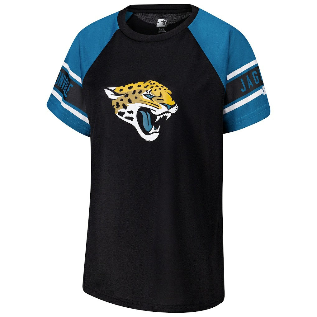 NFL Jacksonville Jaguars Starter Women's 1st Rounder Color Block Raglan Top