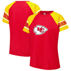 NFL Kansas City Chiefs Starter Women's 1st Rounder Color Block Raglan Top