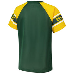 NFL Green Bay Packers Starter Women's 1st Rounder Color Block Raglan Top