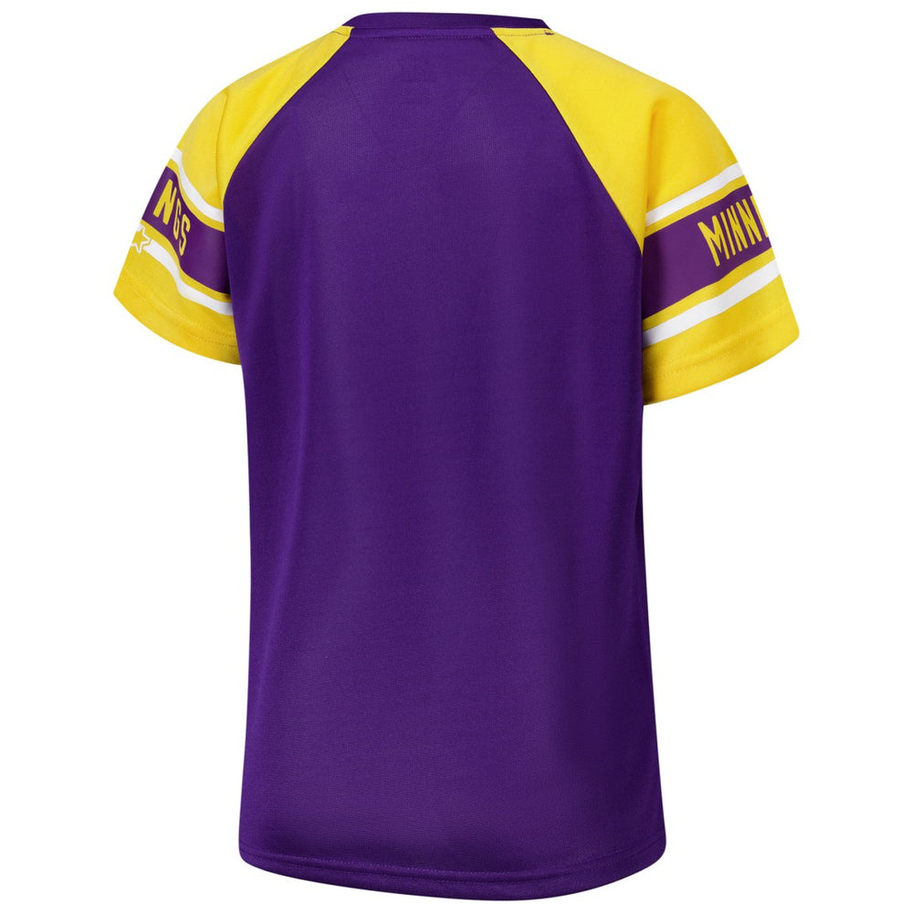 NFL Minnesota Vikings Starter Women's 1st Rounder Color Block Raglan Top