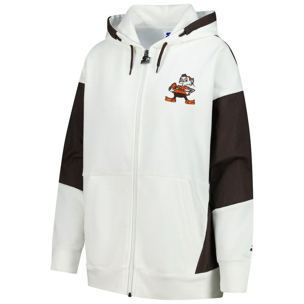 NFL Cleveland Browns Starter Women's Scrimmage Full-Zip Hoodie