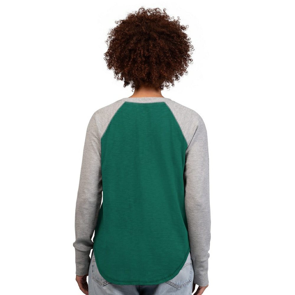 NFL New York Jets G-III 4Her by Carl Banks Women's Waffle Knit Raglan Long Sleeve T-Shirt