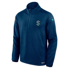 Seattle Kraken Fanatics Big & Tall Authentic Pro Quarter-Zip Top