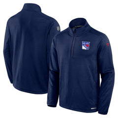 New York Rangers Fanatics Big & Tall Authentic Pro Quarter-Zip Top