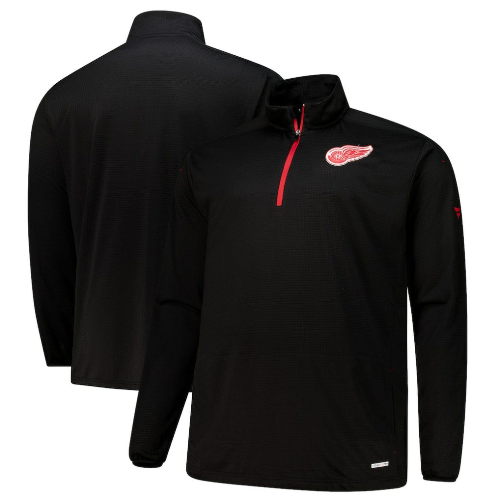 Detroit Red Wings Fanatics Big & Tall Authentic Pro Quarter-Zip Top