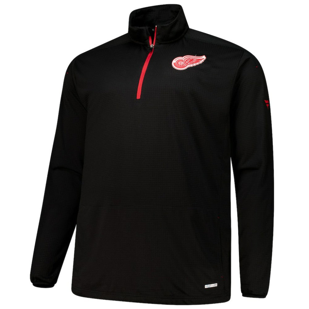Detroit Red Wings Fanatics Big & Tall Authentic Pro Quarter-Zip Top
