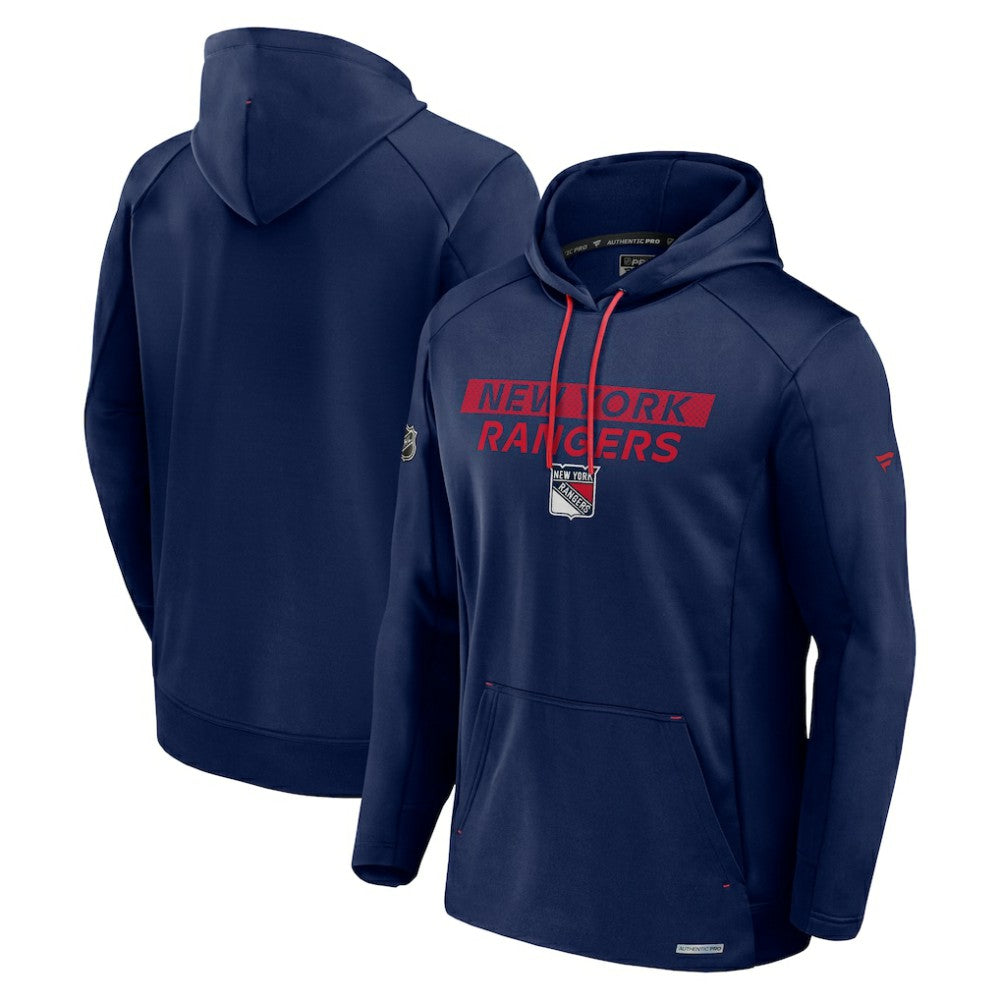 New York Rangers Fanatics Big & Tall Authentic Pro Pullover Hoodie
