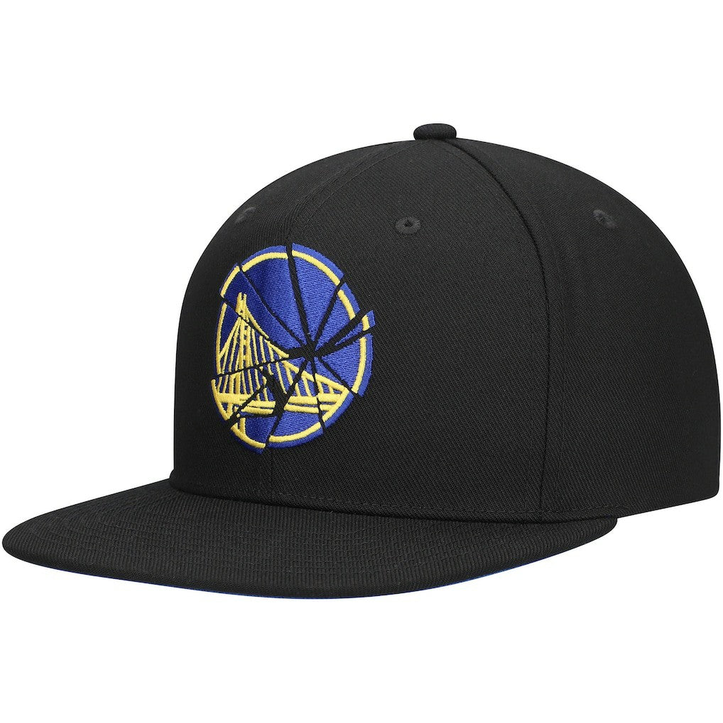 Golden State Warriors Shattered Snapback Hat sale - Black | Mitchell & Ness sale