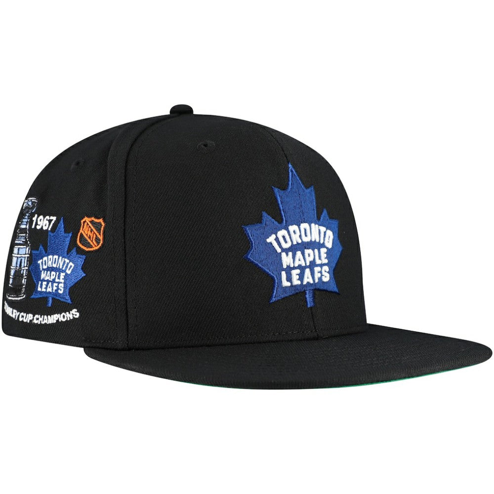 Toronto Maple Leafs Mitchell & Ness Core Top Spot Snapback Hat