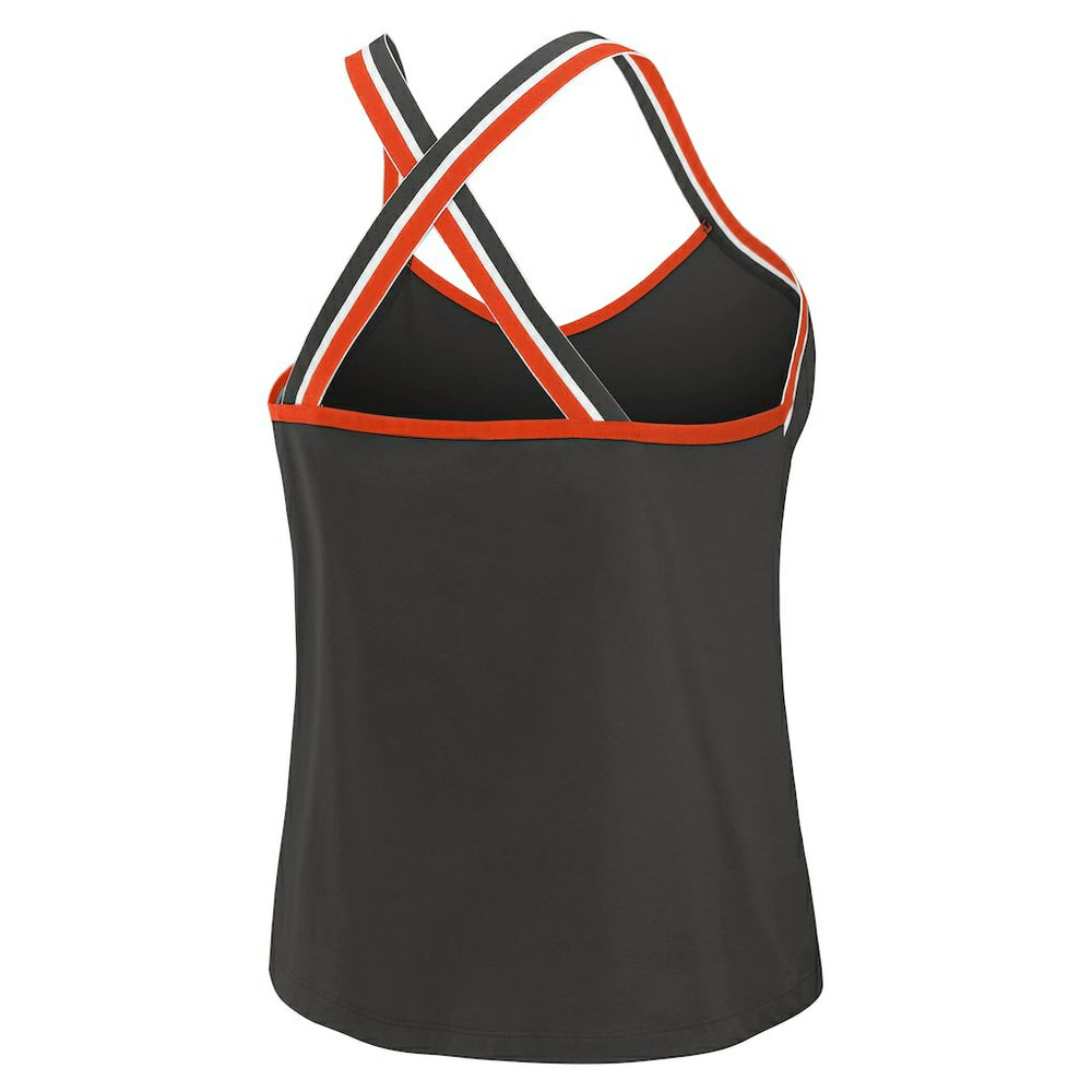 NFL Cincinnati Bengals WEAR by Erin Andrews Women's Cross Strap Tri-Blend Tank Top