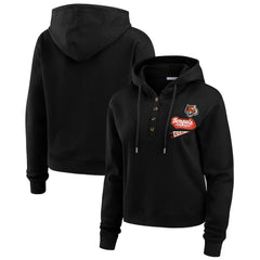 NFL Cincinnati Bengals WEAR by Erin Andrews Women's Waffle-Knit Pullover Hoodie