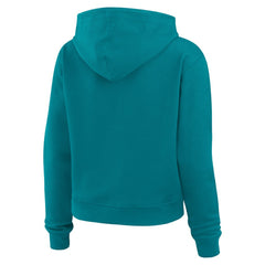 NFL Miami Dolphins WEAR by Erin Andrews Women's Waffle-Knit Pullover Hoodie