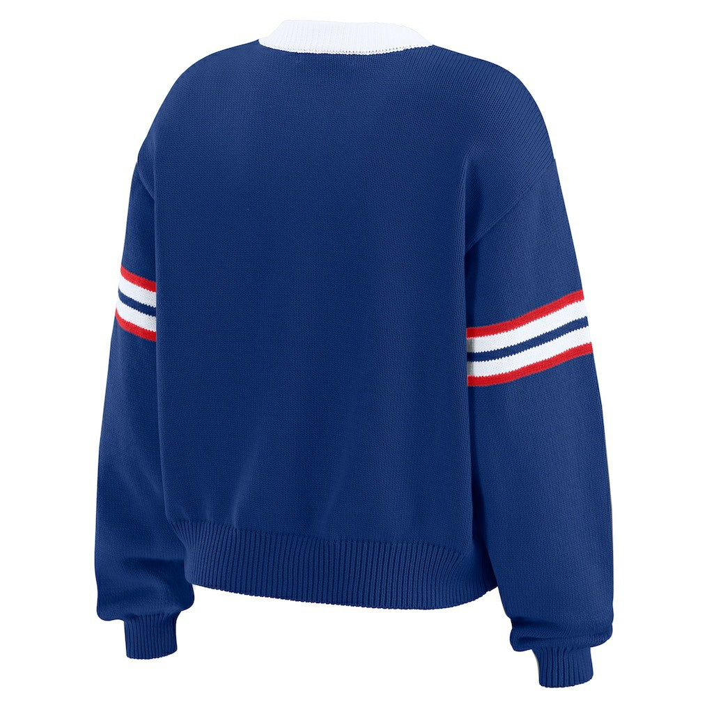 NFL Buffalo Bills WEAR by Erin Andrews Women's Lace-Up Sweater