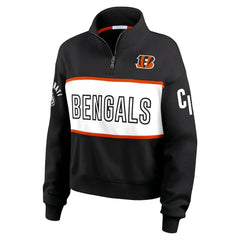 NFL Cincinnati Bengals WEAR by Erin Andrews Women's Quarter-Zip Jacket