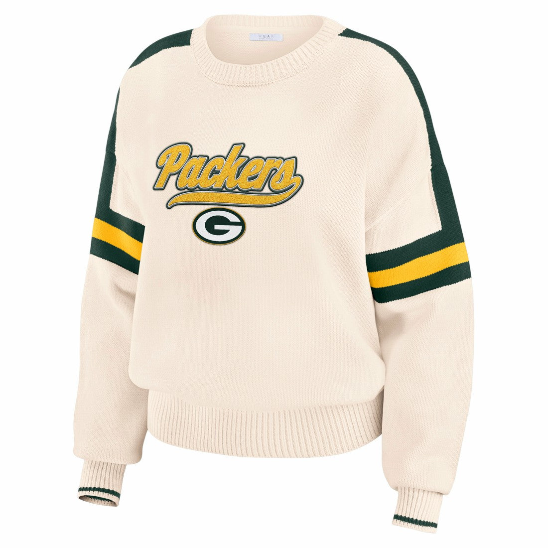 NFL Green Bay Packers WEAR by Erin Andrews Women's Stripe Pullover Sweater