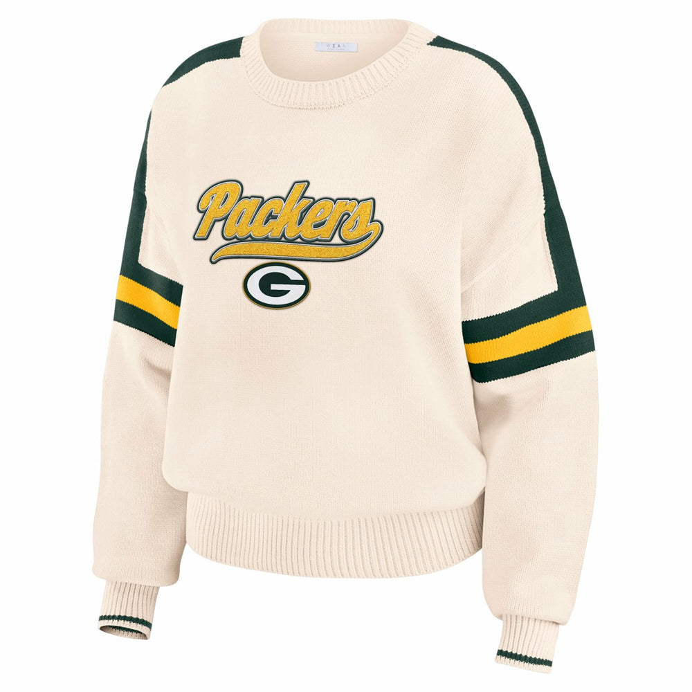 NFL Green Bay Packers WEAR by Erin Andrews Women's Stripe Pullover Sweater