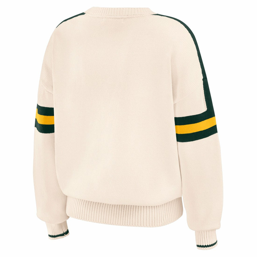 NFL Green Bay Packers WEAR by Erin Andrews Women's Stripe Pullover Sweater