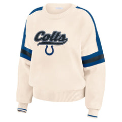 NFL Indianapolis Colts WEAR by Erin Andrews Women's Stripe Pullover Sweater