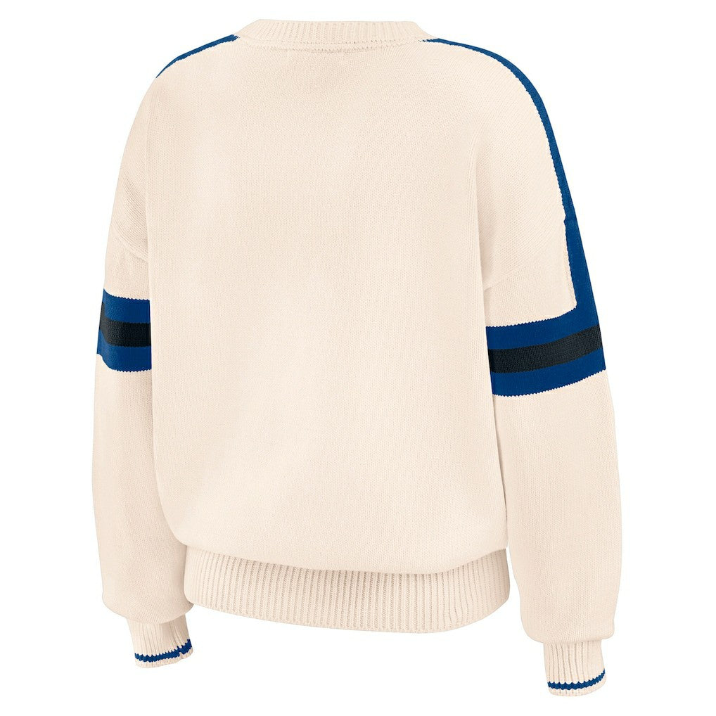 NFL Indianapolis Colts WEAR by Erin Andrews Women's Stripe Pullover Sweater