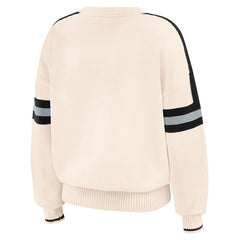 NFL Las Vegas Raiders WEAR by Erin Andrews Women's Stripe Pullover Sweater