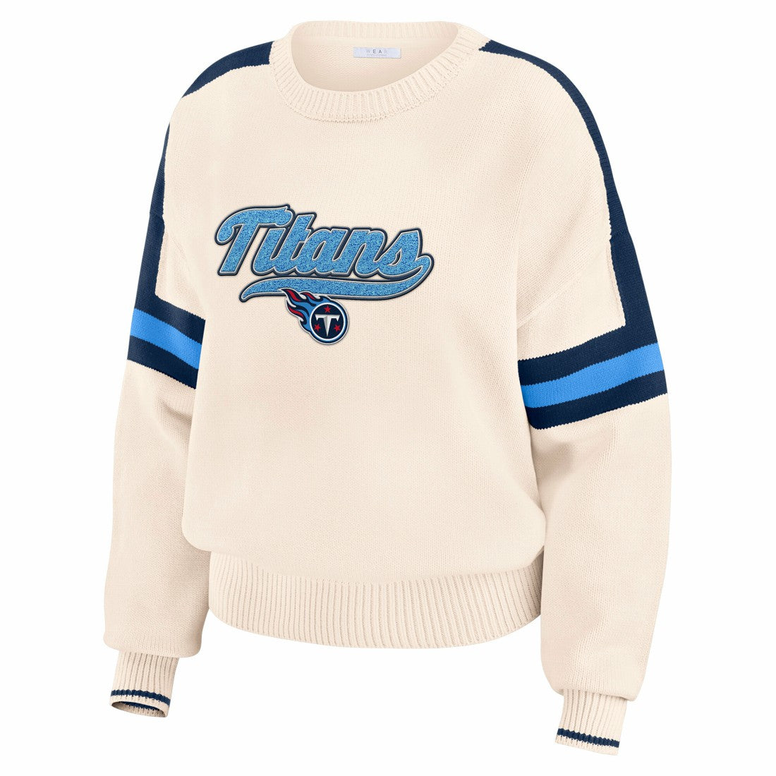 NFL Tennessee Titans WEAR by Erin Andrews Women's Stripe Pullover Sweater