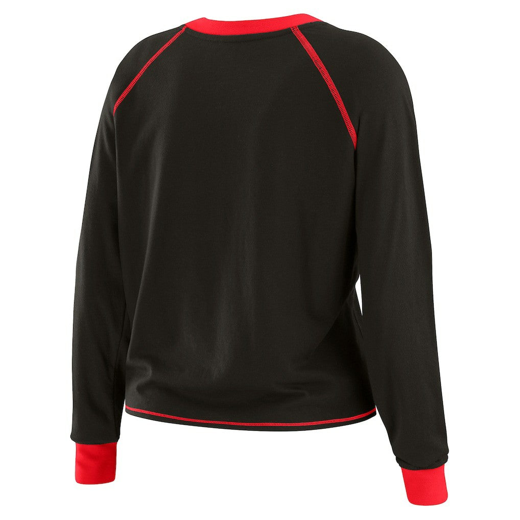 NFL Kansas City Chiefs WEAR by Erin Andrews Women's Tie-Front Long Sleeve T-Shirt