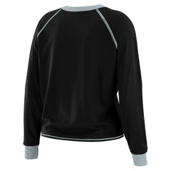 NFL Las Vegas Raiders WEAR by Erin Andrews Women's Tie-Front Long Sleeve T-Shirt