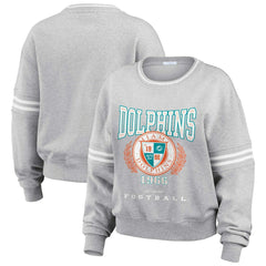 NFL Miami Dolphins WEAR by Erin Andrews Women's Cropped Pullover Sweatshirt